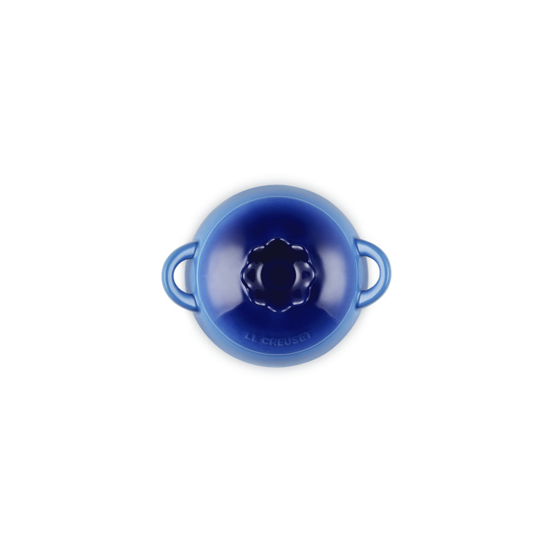 Le Creuset Stoneware Blueberry Mini Cocotte, 16 Oz. - Azure Blue